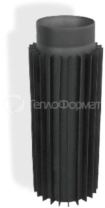 Димохідна труба-радіатор з низьколегованої сталі Версія Люкс (2 мм) L-1 м D-150