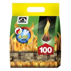 Розпалювачі вогню Hansa 100 шт (в кубиках)