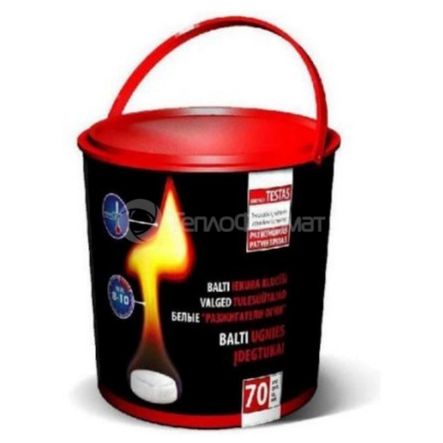 Розпалювачі вогню білі Hansa 70 шт