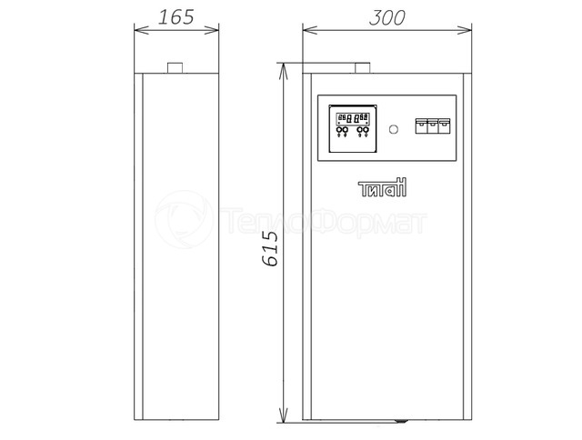 Електричний котел Титан міні преміум 15 кВт 380 В. Фото 2